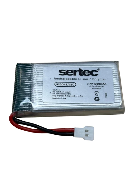 Sertec / 923048 / 3.7V - 1200mAh - 25C BEYAZ SOKET ürün görseli 1