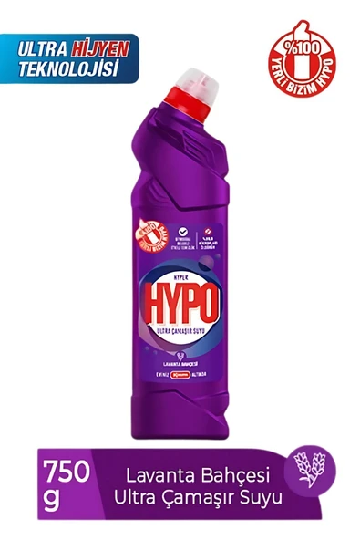 Hypo Ultra Çamaşır Suyu Lavanta Bahçesi 750Ml