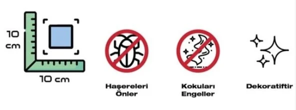 LEVA DEKORATİF CAM BANYO GİDER SÜSÜ ( 10 x 10 cm )