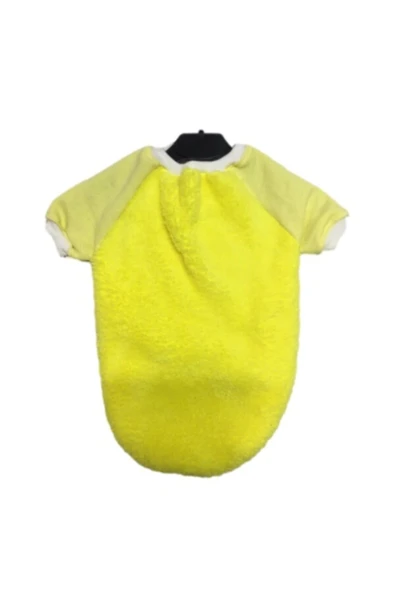 Gobo Fosforlu Sarı Penye Kollu Kedi Köpek Kıyafeti Elbisesi Large/l/beden 3 - 2