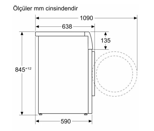 Siemens WG54B2A1TR Tam otomatik çamaşır Makinesi - 3