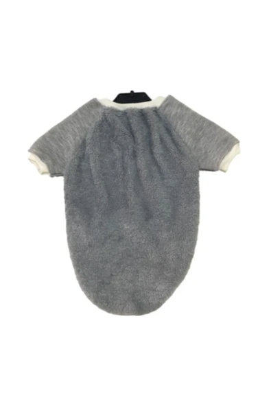 Gobo Welsoft Gri Penye Kollu Kedi Köpek Kıyafeti Elbisesi Large/l/beden 3 - Resim 2