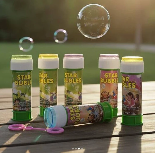Star Bubbles Baloncuk Üflemeli Köpük Oyuncak 4 Adet - 3