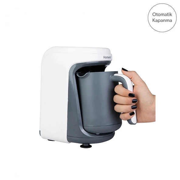 Homend Pottoman 1830H Türk Kahve Makinesi - Krem - Resim 7