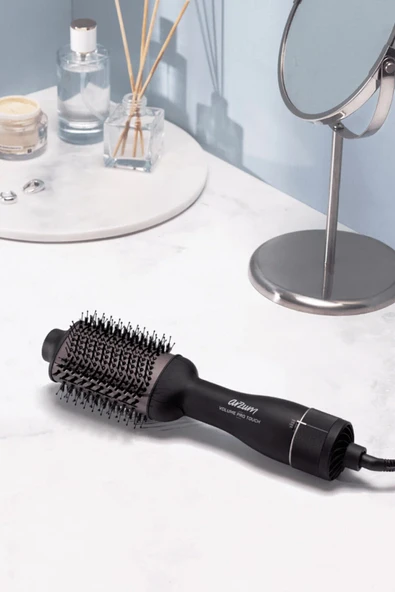 ARZUM Volume Pro Touch Hava Üflemeli Saç Şekillendirici Düzleştirici Siyah - AR5106 - 3
