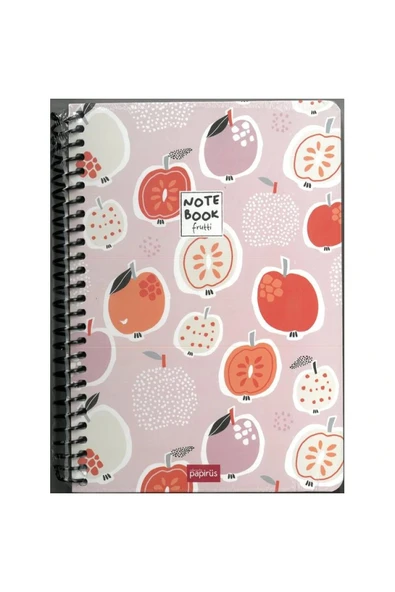 Colornote Papirüs PAPİRÜS FRUTTİ SERT KAPAK SPİRALLİ 16X23 120YP. ÇİZGİSİZ DEFTER - 4