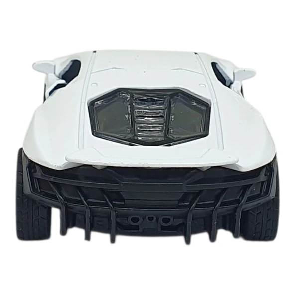 Çek Bırak Metal Arabalar 13 cm - SR2213- Beyaz - Resim 7