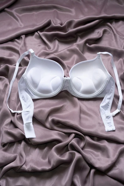 STORMED Ekstra Dolgulu Tam Destekli 3'lü Set SİYAH BEYAZ EKRU Sütyen 100 - Resim 8