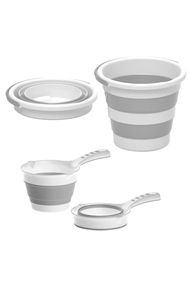 Bebeck Katlanabilir Banyo Seti 3LÜ Set - Resim 3