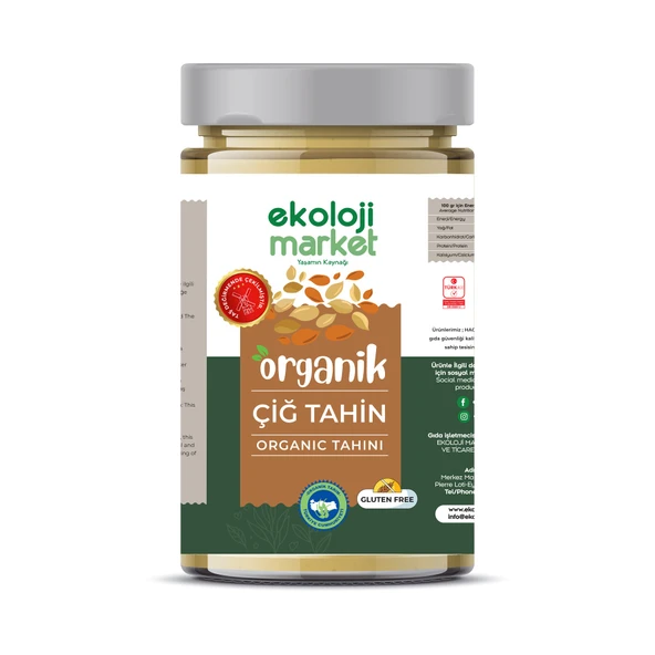 ORGANİK ÇİĞ TAHİN 500GR ürün görseli 1