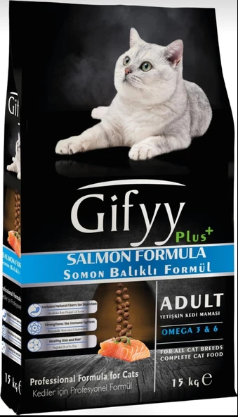 Gifyy Yetişkin Somon Balıklı Kedi Maması 15 Kg
