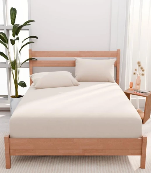 AP Urban Çift Kişilik Krem Çarşaf ürün görseli 1