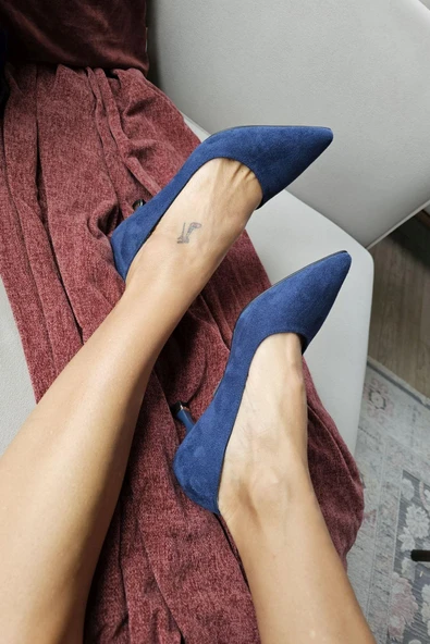 10 670 Topukla Kadın 6 cm Kadeh Topuk Stiletto - Resim 3