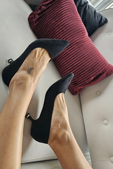 10 670 Topukla Kadın 6 cm Kadeh Topuk Stiletto - Resim 2