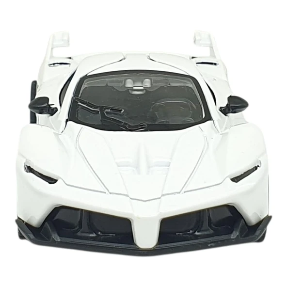 Çek Bırak Metal Arabalar 13 cm - SR2212- Beyaz - Resim 6