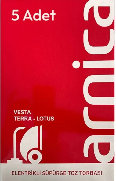 ARNİCA ORİJİNAL TOZ TORBASI 5 ADET TERRA-VESTA-VESTA ERGO-LOTUS UYUMLU-KULLAN AT-BKS5 ürün görseli 1