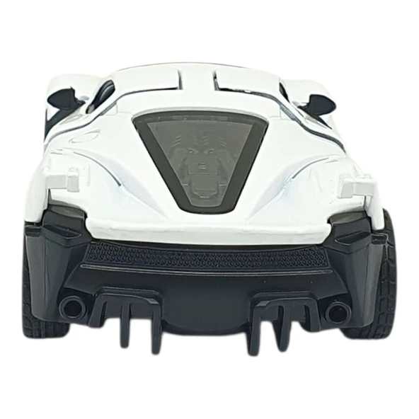 Çek Bırak Metal Arabalar 13 cm - SR2212- Beyaz - Resim 7