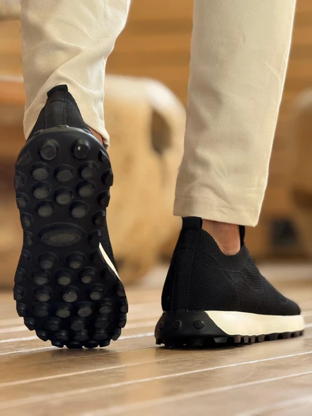 CH2409 - Triko Erkek Ayakkabı SIYAH - Resim 2