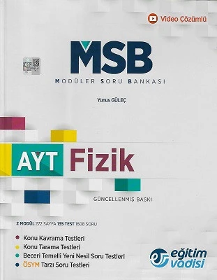 AYT Fizik Modüler Soru Bankası Video Çözümlü Eğitim Vadisi Yayınları ürün görseli