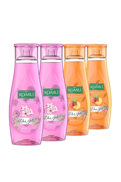 Komili Şeftali Rüyası & Çiçek Terapisi Avantajlı Duş Jeli Set - 4 X 500 ML - Resim 2