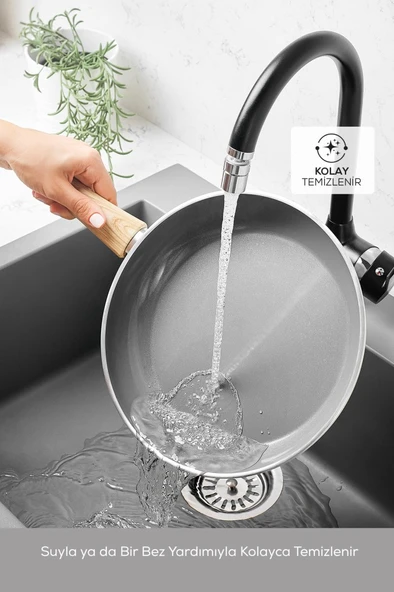 Karaca X Refika Birgül Swiss Crystal 7 Parça Tencere Seti Creamy - 7