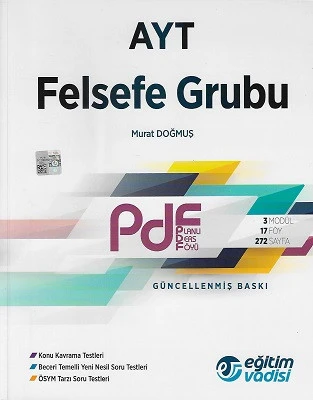 AYT Felsefe Grubu Planlı Ders Föyü Video Anlatım Destekli Eğitim Vadisi Yaınları ürün görseli