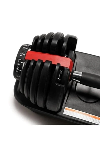 40KG Mekanizmalı Ayarlanabilir Dambıl Seti – Ev Fitness ve Güç Seti - Resim 5