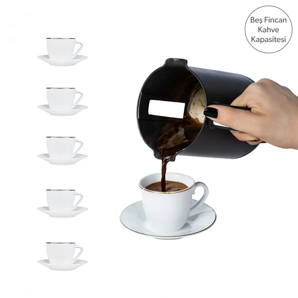 Homend Pottoman 1830H Türk Kahve Makinesi - Krem - Resim 8