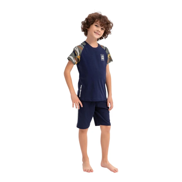 Infnty Lacivert Erkek Çocuk Bermuda Takım ürün görseli 1