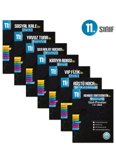 11. Sınıf Yazılı Provaları Seti - 7 Kitap 1 ve 2. Dönem - Tonguç Yayınları ürün görseli
