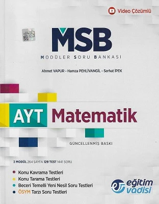 AYT Matematik Modüler Soru Bankası Eğitim Vadisi Yayınları ürün görseli