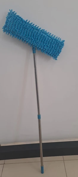 LEVA MAKARNA MOP SET TELEKOPİK RENKLİ 120cm METAL SAPLI (40 x 10 ) ( LV-10328 ) - Resim 2