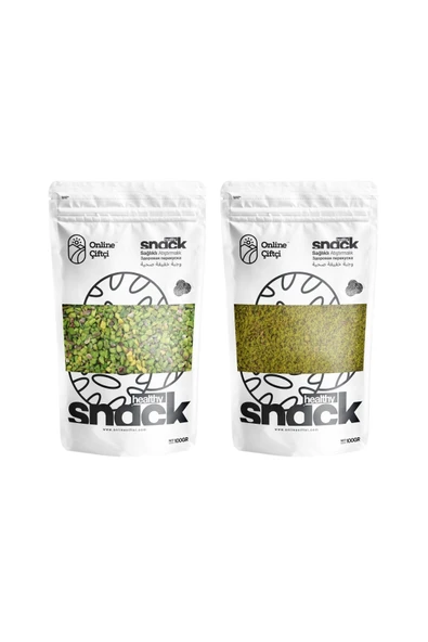 Online Çiftçi Pirinç Antep Fıstığı 100Gr ve Toz Antep Fıstığı 100Gr İkili Set ürün görseli 1