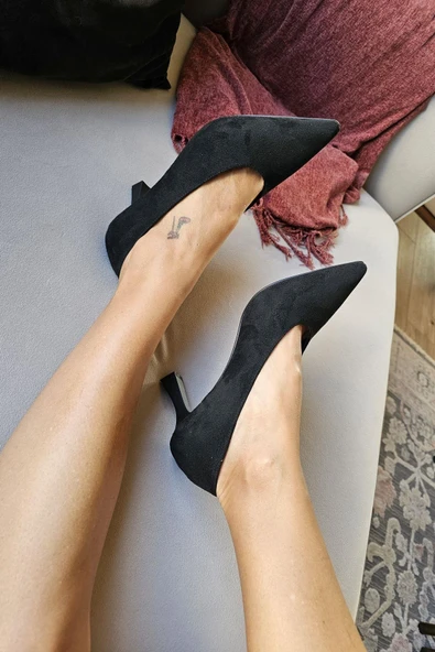 OPS 11015 Topukla Kadın 7cm Kadeh Topuklu Stiletto - Resim 3