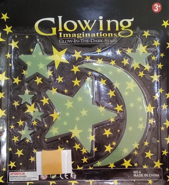 GLOWİNG BÜYÜK FOSFORLU STİCKER 7119 ürün görseli 1