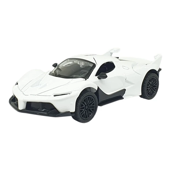 Çek Bırak Metal Arabalar 13 cm - SR2212- Beyaz ürün görseli