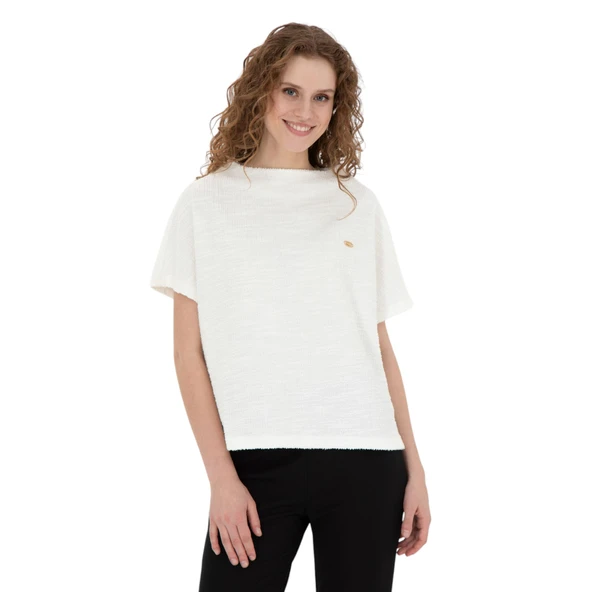 Kadın Bisiklet Yaka T-shirt - 6