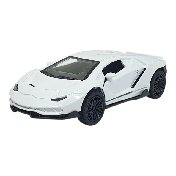 Çek Bırak Metal Arabalar 13 cm - SR2213- Beyaz ürün görseli