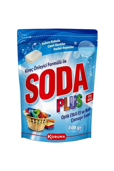 Soda Plus Optik Etkili El Ve Matik Çamaşır Sodası 500 Gr