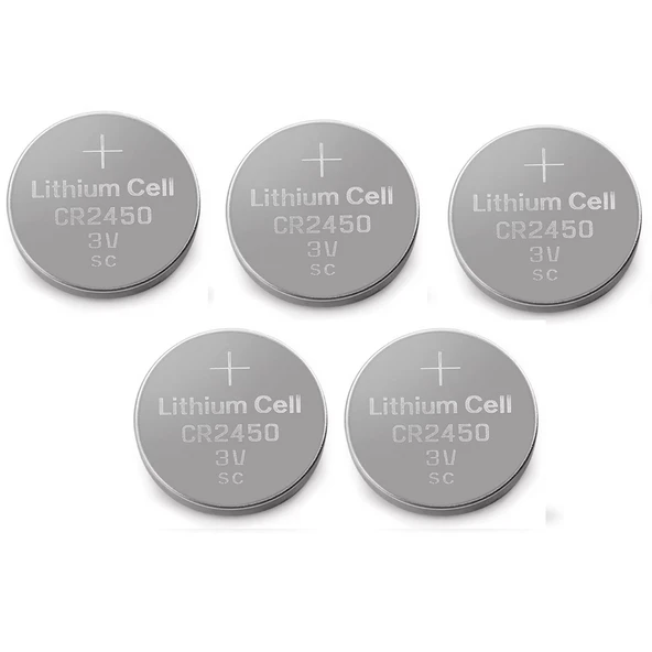 Yuma CR2450 Süper Lityum 3V 5’li Kart Düğme Pil ürün görseli 1