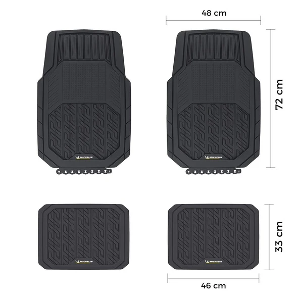 Michelin MC34587 Tüm Araçlara Uyumlu 4 Parça Üniversal 3D Havuzlu Oto Paspas - Resim 3