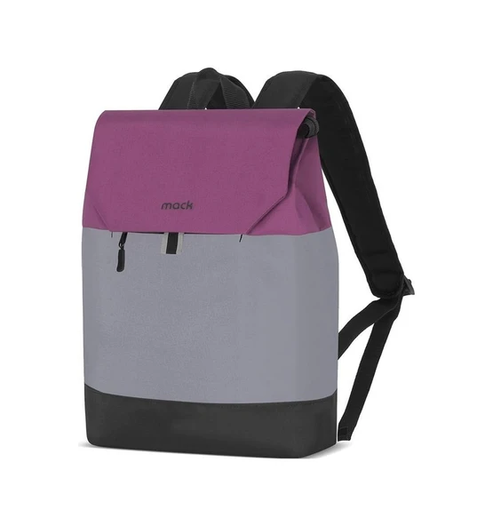 Mack Mce-1303 14.1" Zen Eco Günlük Sırt Çantası Bordo Gri - Resim 2