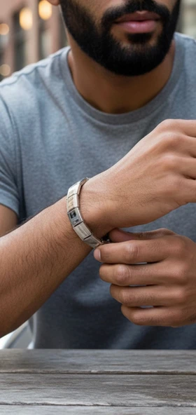 İtalyan Charm Unisex Yazılı Paslanmaz Çelik Bileklik Kararmaz Her Bileğe Uygun Takı Modeli - Resim 5