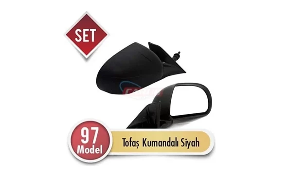 Tofaş Doğan Kartal Şahin Dış Dikiz Aynası Tk. Yumurta Siyah 97 ürün görseli 1