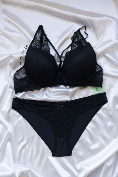 STORMED Dantel Detaylı Destekli Push-Up Sütyen ürün görseli 1