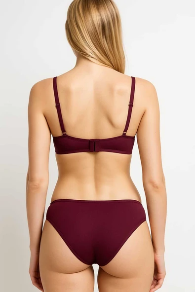 STORMED Dantelli Destekli Push-Up Sütyen Takımı 1240 - Resim 2