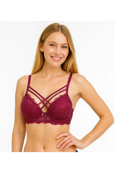 STORMED Dantelli Çapraz Desteksiz Sütyen 505 ürün görseli 1