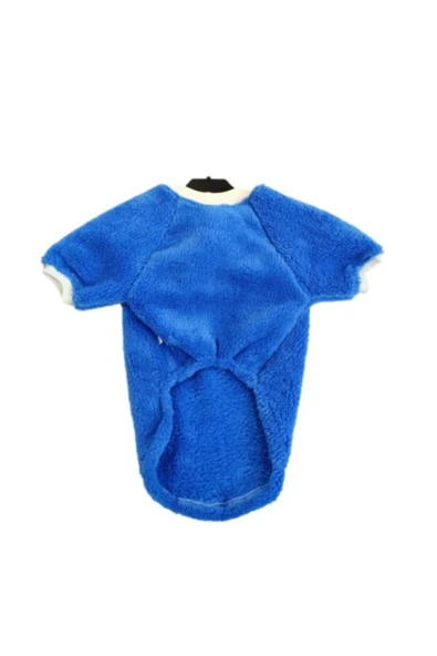 Gobo Welsoft Kışlık Lastikli Mavi Kedi Köpek Kıyafeti Elbisesi xlarge/xl/beden 4 - Resim 3