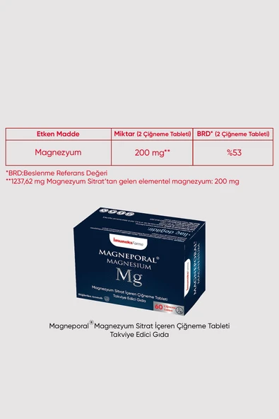 Imuneks Magneporal®Çiğneme 60 'lı Tablet - Resim 2