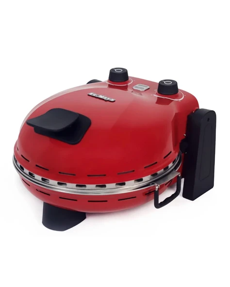 Dr.Maya Pro+ Çok Amaçlı Elektrikli Taş Fırın Tandır ve Ekmek Yapma Makinesi Kırmızı - Pizza Lahmacun Ekmek - Resim 3